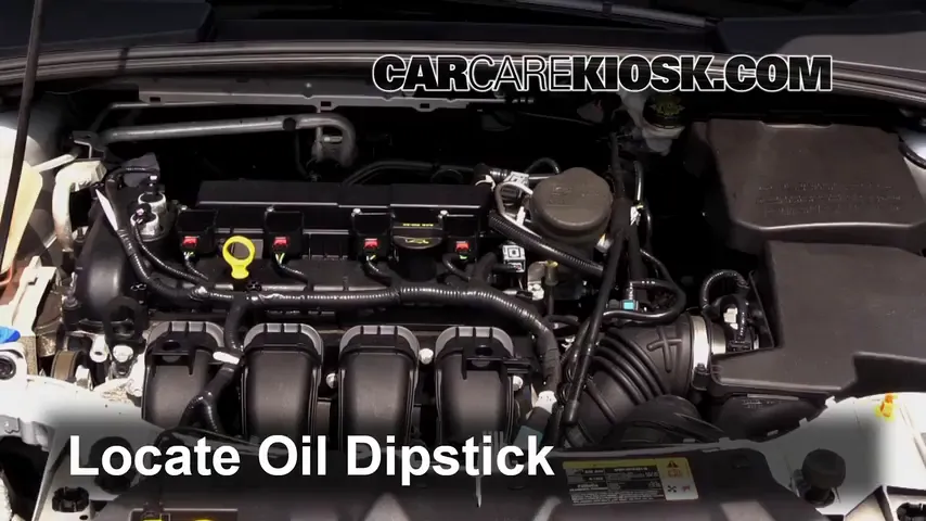 2013 Ford Focus SE 2.0L 4 Cyl. FlexFuel Hatchback Oil Check Oil Level